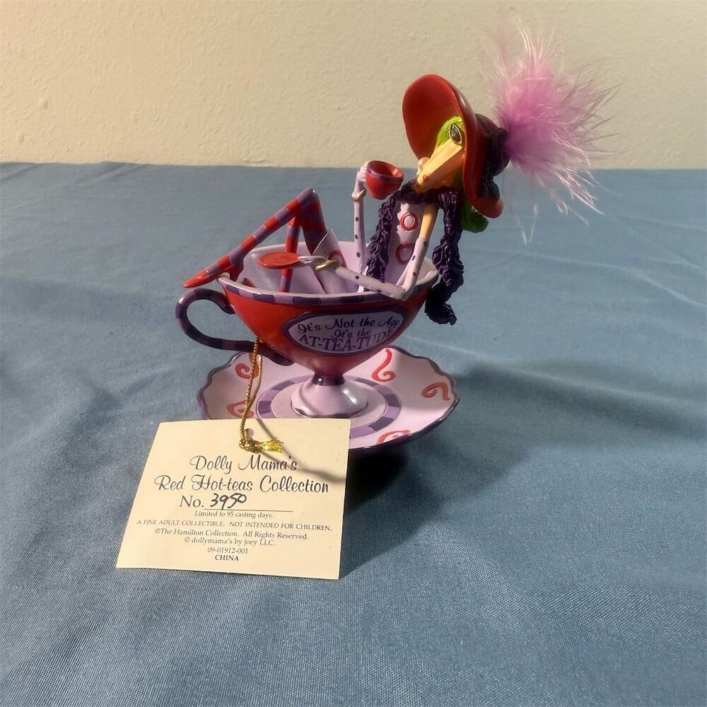 Dolly Mama's Red Hot-Teas Collection Figurine Multicolor Eccentric Decor